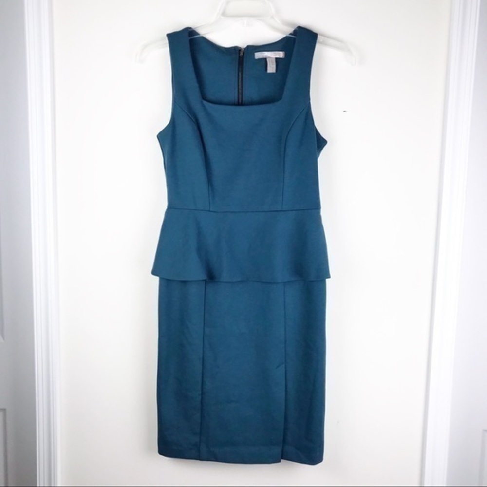Forever21 Turquoise green peplum dress